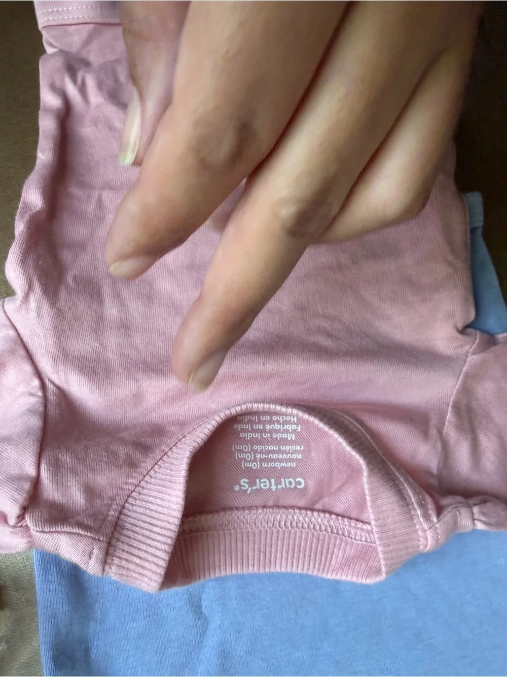 Carter's Pink and Light Blue Baby Pants Set